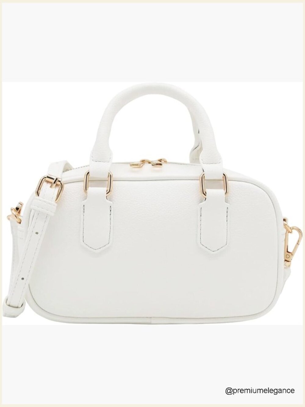 Mini PU Leather Satchel Crossbody Bag Top Handle